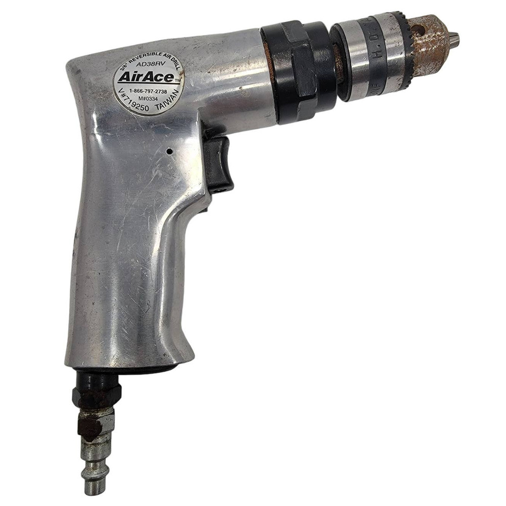 Vintage Heavy-Duty Air Ace Reversible Air Drill AD38RV